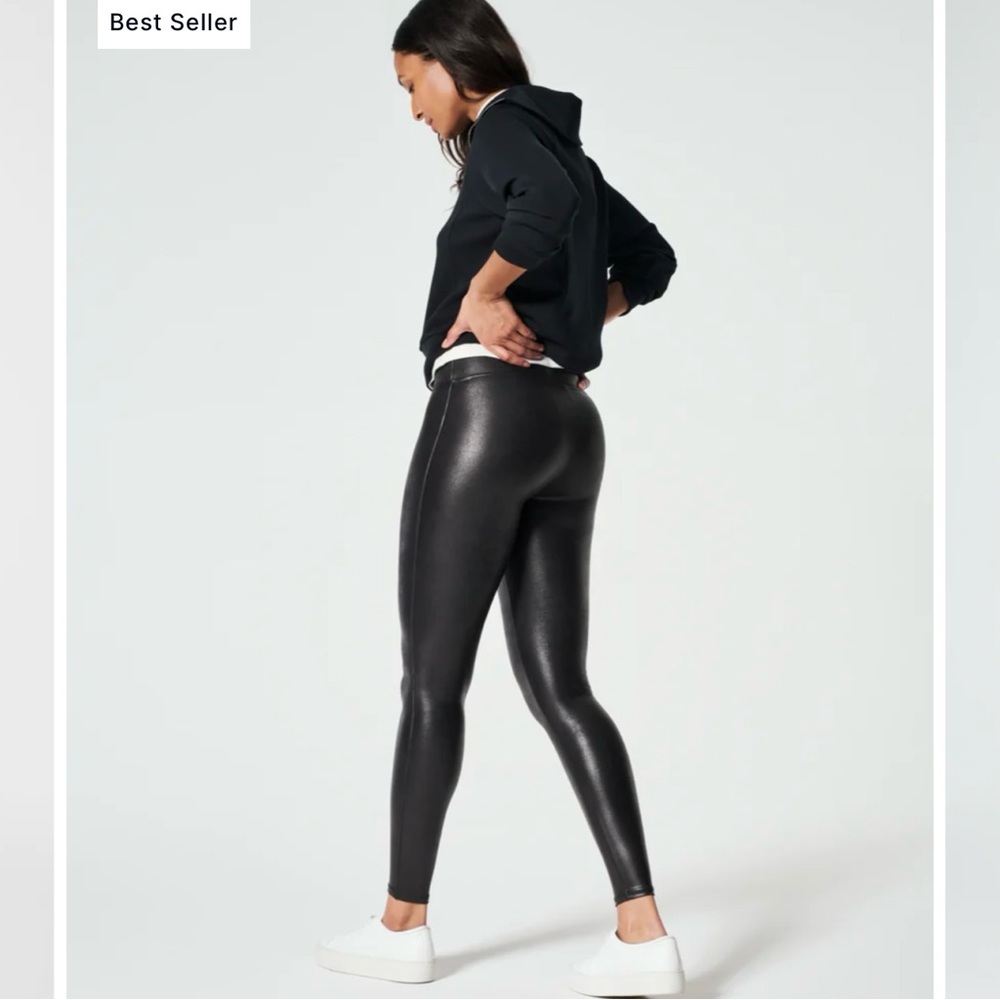 Spanx Faux Leather Legging Size XL